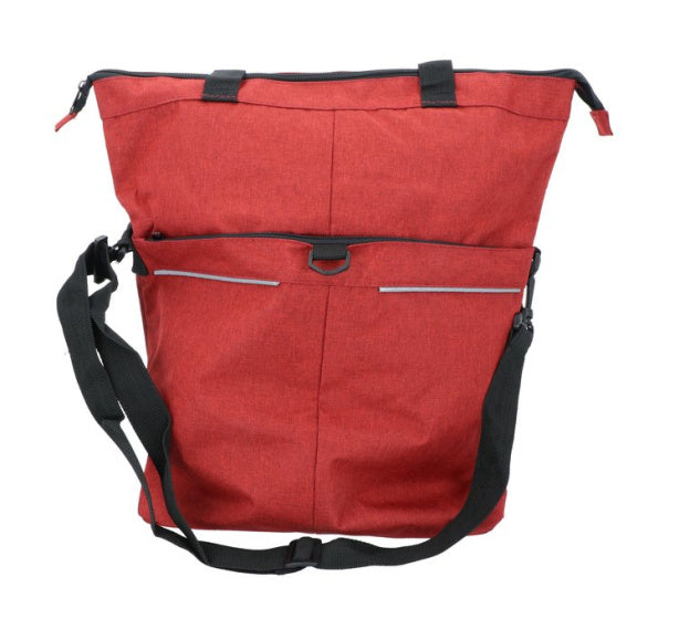 Selbstverpackbare Tasche und Shopper 18 Liter Rot