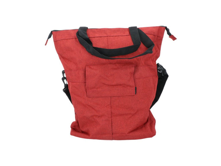 Selbstverpackbare Tasche und Shopper 18 Liter Rot