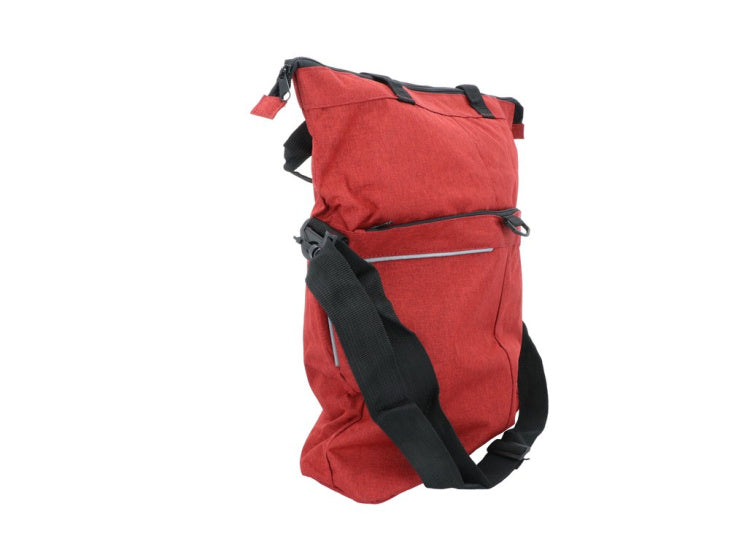 Selbstverpackbare Tasche und Shopper 18 Liter Rot