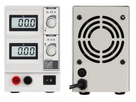 Imp labvoeding - lineair - max. 15 v - 3 a