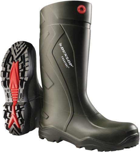 Dunlop d760933 purofort+ (onbeveiligd) groen - maat 45 - 15.032.043.45