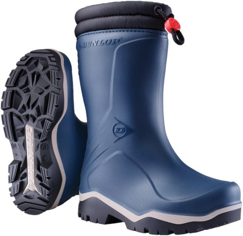 Dunlop k354061 blizzard kinderlaars gevoerd pvc blauw grijs zwart - maat 26 - 00.032.004.26