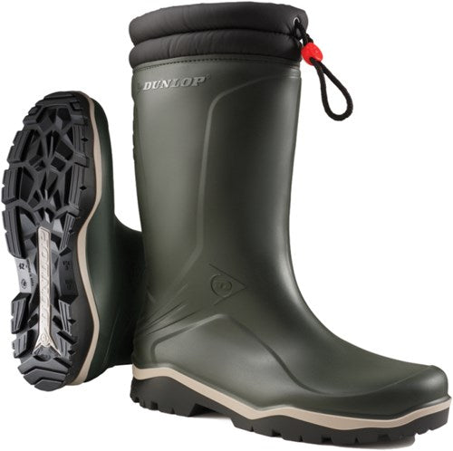 Dunlop k486061 blizzard gevoerde winterlaars pvc groen - maat 36 - 15.032.073.36