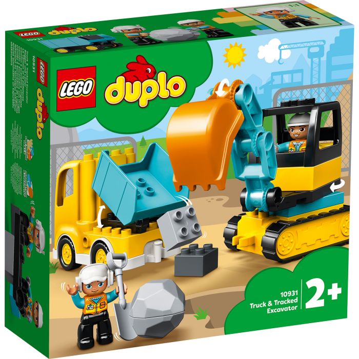 Lego duplo - truck graafmachine met rupsbanden constructiespeelgoed (10931)