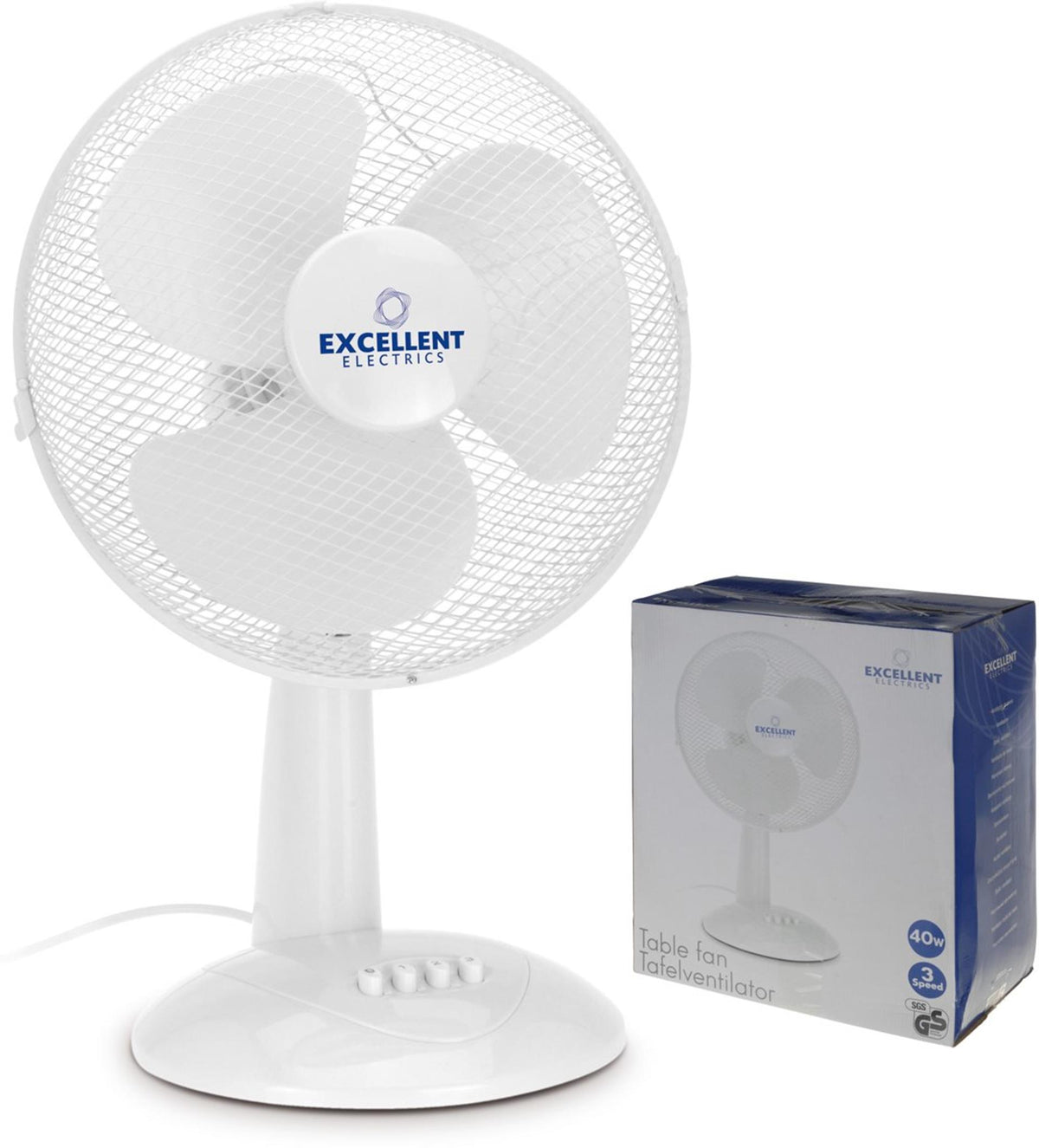 Excellent Electrics Tischventilator 30 cm 45 W