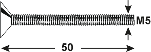 Connex metaalschroef vkpz m5x50 6s rvs-a4 - dy4850550