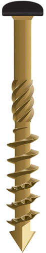 Dynaplus gevelschroef ar-bronze cilinderkop deeldraad zwarte kop torx tx15 4.0x50 28 | 200 stuks - 0284.08.25905