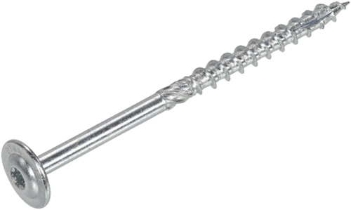 Dynaplus houtbouwschroef verzinkt tellerkop deeldraad +snijpunt torx tx30 6.0x120 70 | 50 stuks - 0286.01.50801