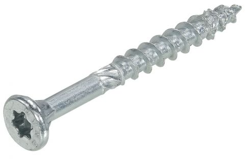 Dynaplus unischroef spaanplaatschroef verzinkt platkop deeldraad torx tx20 4.0x40 24 | 500 stuks - 0281.01.25604