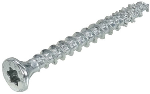 Dynaplus unischroef spaanplaatschroef verzinkt platkop voldraad torx tx20 4.0x40 | 500 stuks - 0281.01.25603