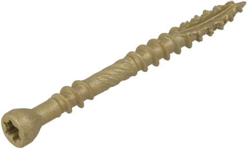 Dynaplus vlonderschroef xtreme ar-bronze platkop-60° deeldraad +snijpunt torx tx25 5.0x60 30 | 200 stuks - 0283.08.42001