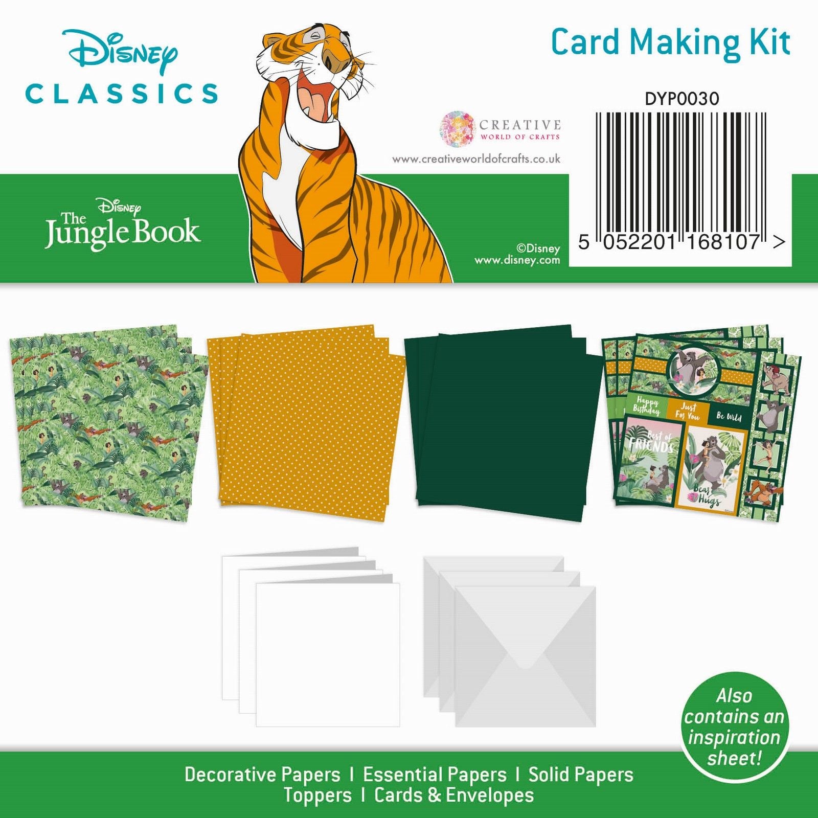 Creative expressions • the jungle book mini card kit 15,24x15,24cm