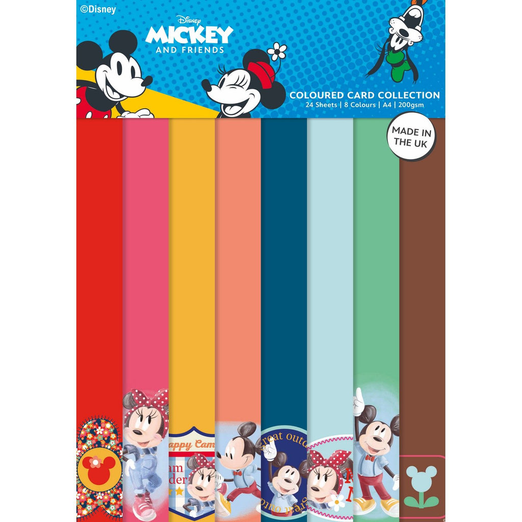Creative expressions • mickey minnie coloured card pack