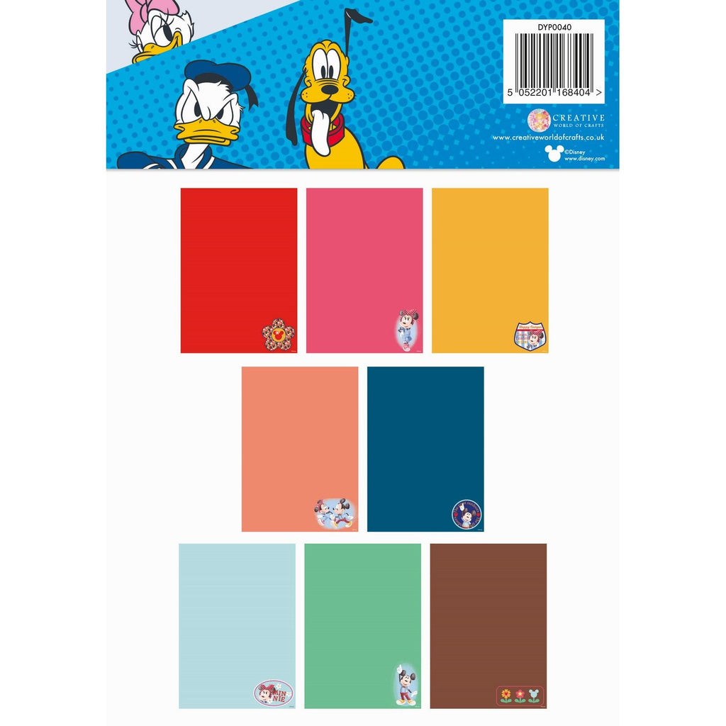 Creative expressions • mickey minnie coloured card pack