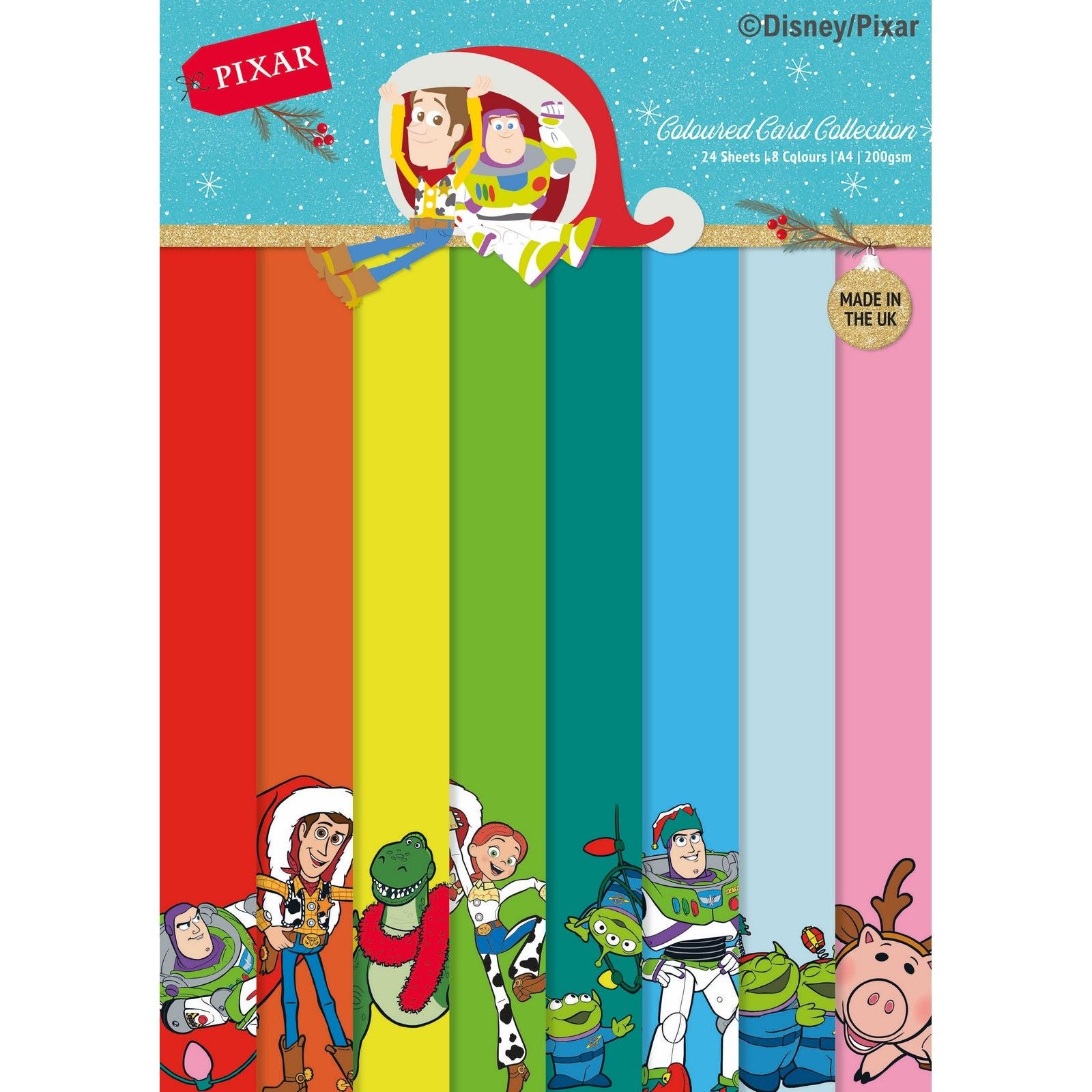 Creative expressions • toy story christmas coloured card a4 pack