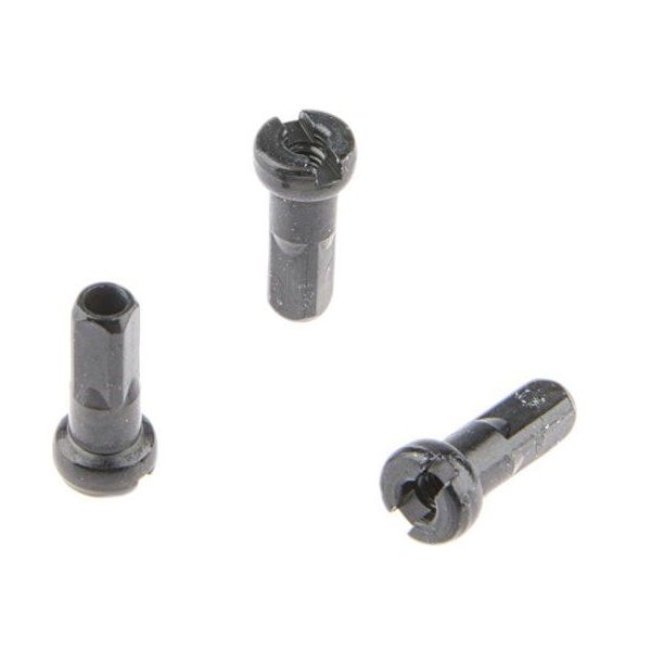Alpina Speichennippel 14G - ø4mm M2.3 12.3mm lang - schwarz (144 Stück)
