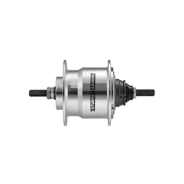 4-Gang Sturmey Archer X-RF4 Nabenschaltung, 36 Loch, 170 mm Achslänge, silber