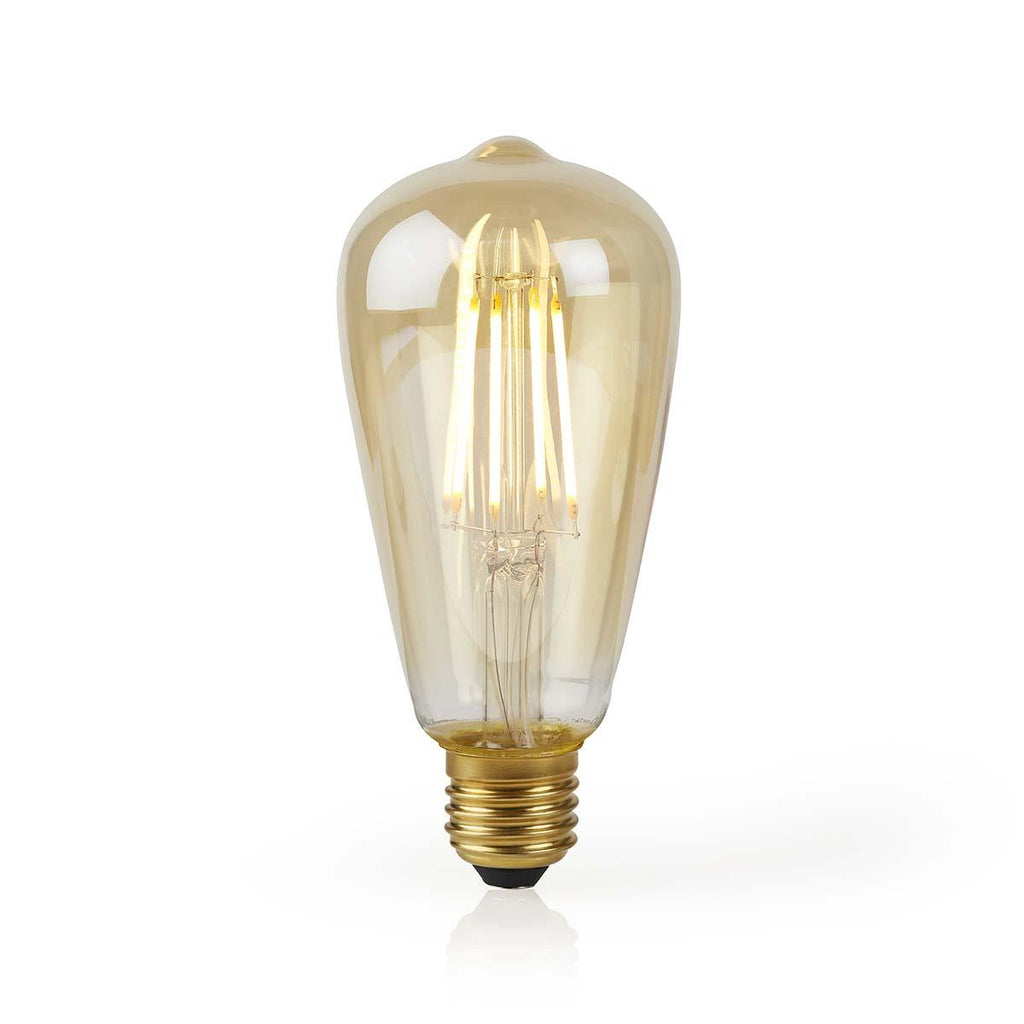 Nedis wifilf10gdst64 WLAN-Smart-LED-Lampe mit Glühfaden E27 ST64 5 W 500 lm