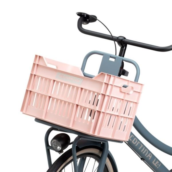 Recycelte Urban Proof Click Fahrradbox, 30 Liter – Pastellrosa