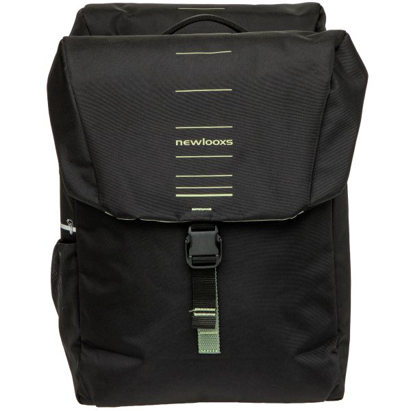 Neue Looxs Vigo Double RackTime 2.0 Doppel-Packtasche – 40 Liter – 30 x 19 x 40 cm (2x) – Schwarz-Grün