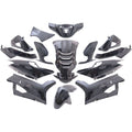 Edge plaatset 14-delig voor peugeot speedfight 4 - metallic zwart