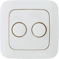 Enzo ecodim afdekraam busch jaeger wit voor duo led dimmer 4355420 - 4355438