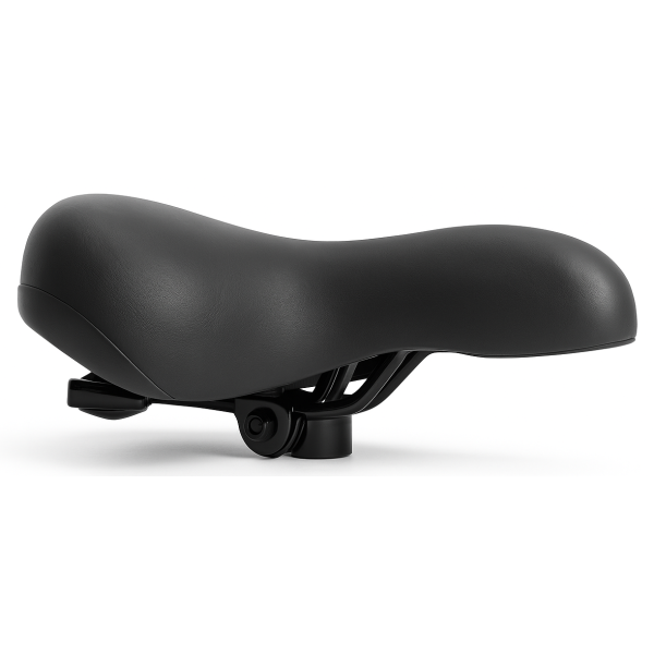 Edge City Soft Fahrradsattel inkl. Sattelklemme – schwarz