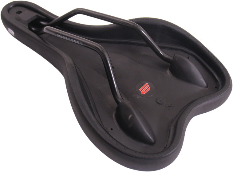 Edge fietszadel sporty - zwart (op kaart)