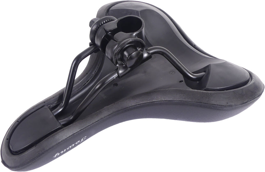 Edge Towny Fahrradsattel mit Memory-Schaum – schwarz