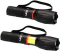 Enzo edm led zaklamp uitschuifbaar 5w +3w aluminium 3xaaa - 5710010