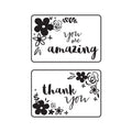 Kaisercraft • embossing sjabloon fronten met mini-bloemenkaart
