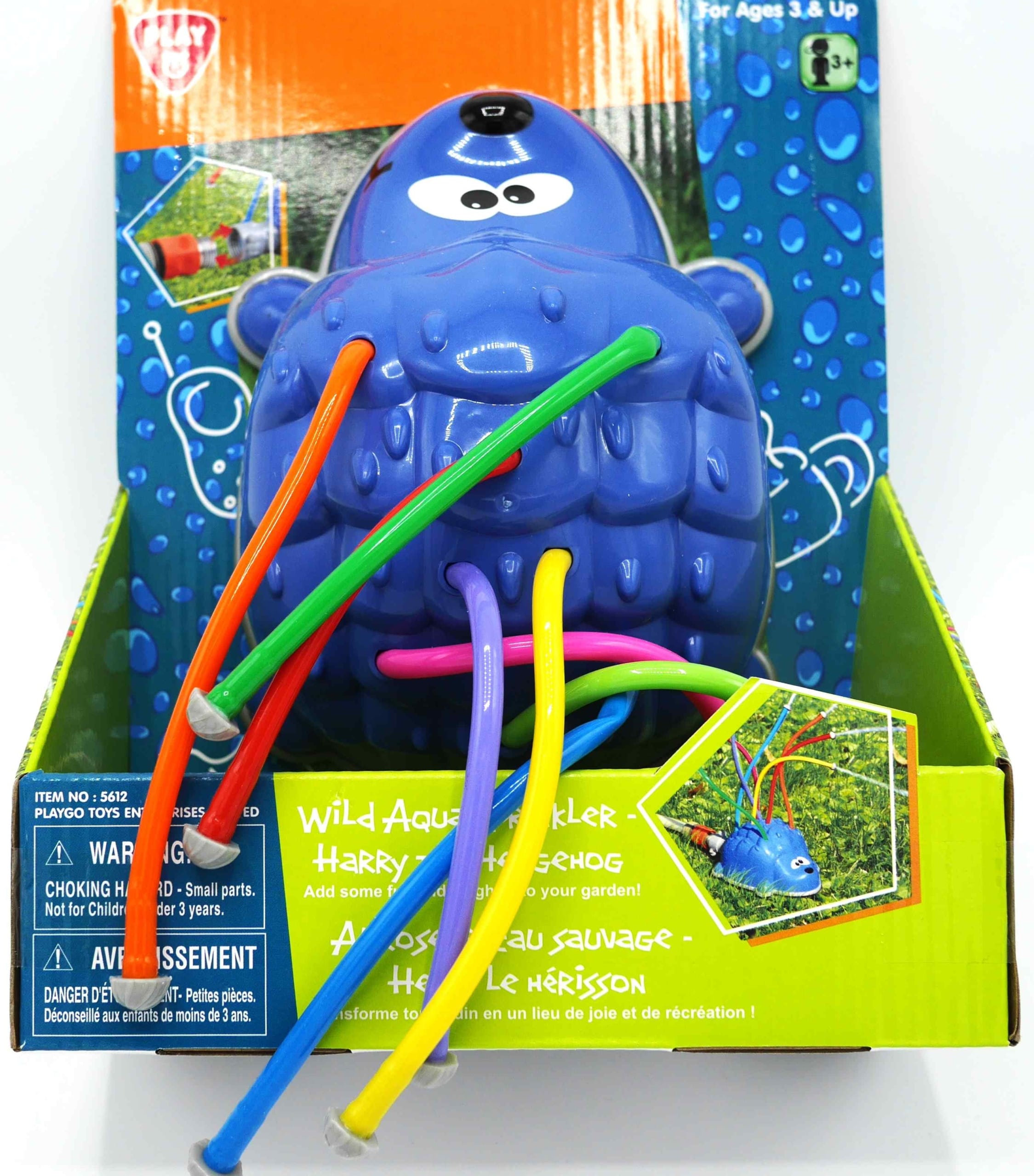 Playgo Wassersprinkler-Igel mit 8 Armen, aus denen Wasser kommt