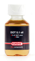 Elvedes DOT 5.1 Bremsöl für alle DOT-Bremssysteme. 100-ml-Flasche.