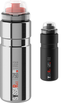 Elite syssa race drinking bottle 750ml | silver glossy
