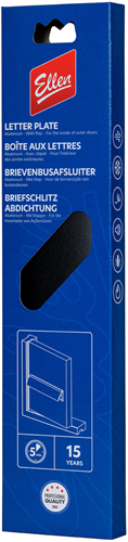 Ellen 1071699 - letter pl. alu lid black | 1 stuks
