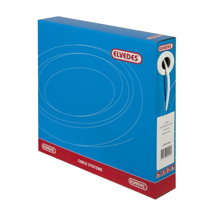 Schakel buitenkabel Elvedes met teflon voering 30 meter Ø4,2mm - wit (30 meter in doos)