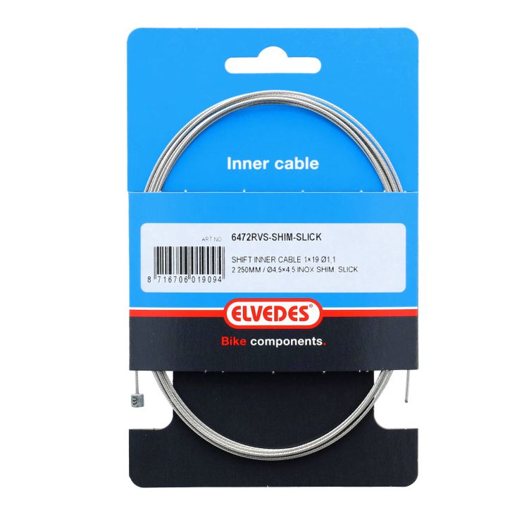 versnellingsbinnenkabel Shimano 2.25 m 1,1 mm zilver