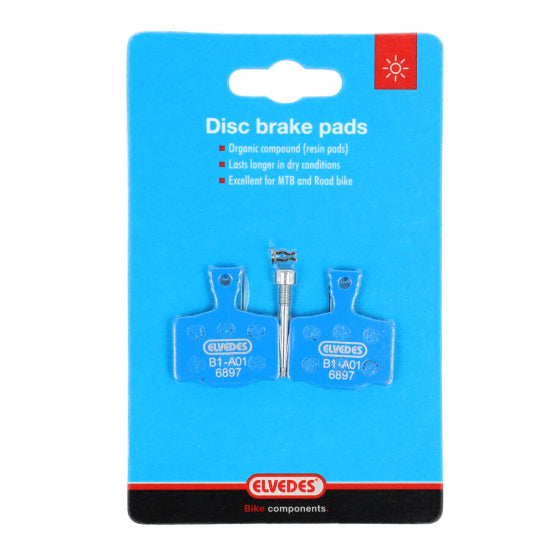 ELVEDES Scheibenbremsbelagsatz organisch Magura MT2, MT4, MT6, MT8 (1 Paar)