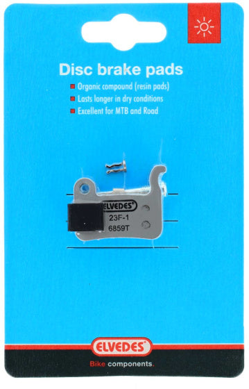 Elvedes schijfremblokset - shimano - organische compound (resin) - 1 paar