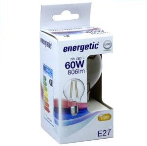 Enzo energetic led gls e27 6,8-60w 2700k filament helder - 2720320