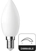 Enzo energetic led kaars e14 4,2-40w 2700k filament mat dimbaar - 2720512