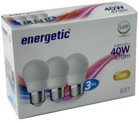 Energetic Ball E27 5,6W Matte 3er-Pack