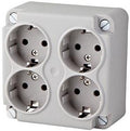 Enzo abl deksel kabeldoos uni abl 4 x wcd - 4047880