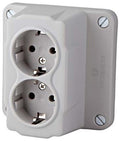Enzo abl deksel kabeldoos uni abl dubbel wcd - 4047870