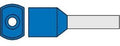 Enzo adereindhuls geisoleerd twin 2,5x10 blauw 4422050