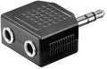 Enzo audio adapt 3,5 jack st -> 2 cont 3,5 7507900