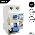 Enzo gacia aardlekschakelaar 40a. 30ma 2p gacia - 4517780