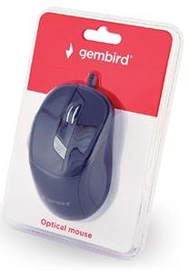 Enzo gembird optische muis usb zwart met zijknoppen 9510016