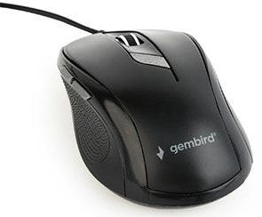 Enzo gembird optische muis usb zwart met zijknoppen 9510016