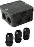 Enzo kabeldoos attema ak1 | + 3 wartels m25 ip65 zwart - 4034023